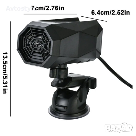 Печка - Вентилатор 12V - 5008, снимка 4 - Аксесоари и консумативи - 51771050