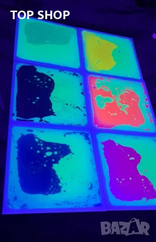 MagicMeadow 6 UV течни подови плочки, успокояваща играчка за деца, снимка 6 - Образователни игри - 49500188