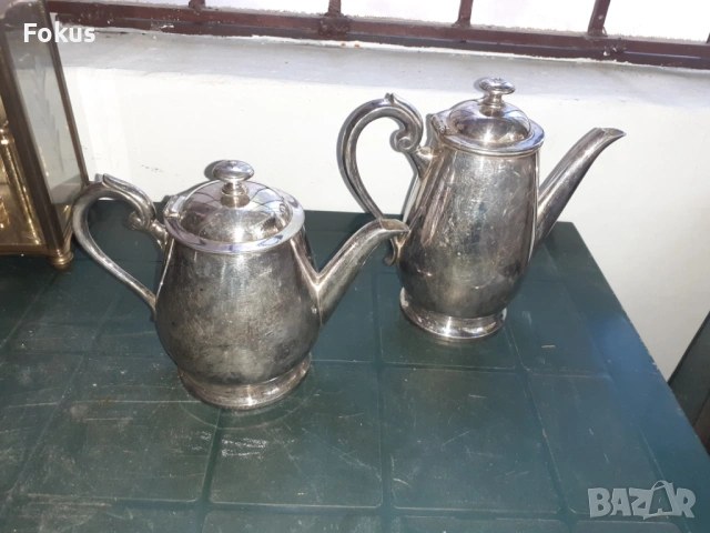 Уникален стар антикварен комплект кани на Cristofle, снимка 5 - Антикварни и старинни предмети - 53296824