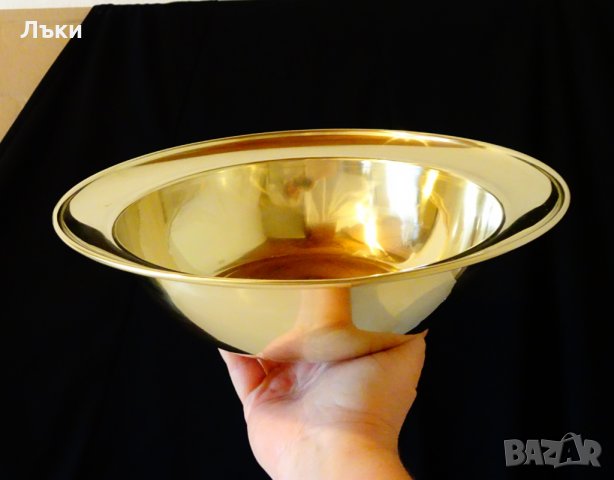 Бронзова салатиера,фруктиера 580 гр.,3 литра., снимка 3 - Антикварни и старинни предмети - 26693953