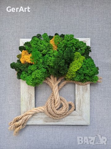 Арт пано "Дървото на живота" от скандинавски мъх, снимка 11 - Декорация за дома - 37545004