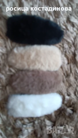 Дамски плюшени фиби за коса, снимка 2 - Аксесоари за коса - 50831646