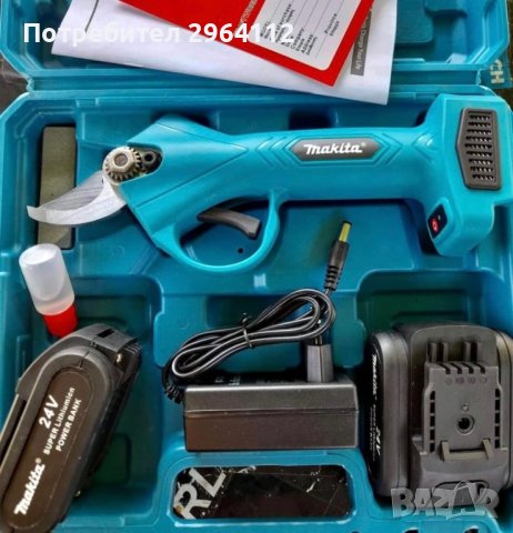 Безччеткова лозарска ножица Makita 18/24V