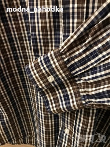 Мъжка карирана риза Tchibo размер 43/44, снимка 8 - Ризи - 34958103