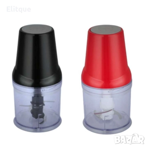 Чопър, 400W, 0.5 л., 4 остриета, черен, червен