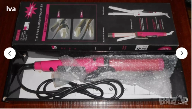 Нова Преса 2 в 1 за изправяне и къдрене на коса, снимка 2 - Друга електроника - 33123106