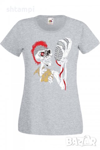 Дамска Тениска Sceleton singer,Изненада,Повод,Подарък,Празник, снимка 7 - Тениски - 37639423