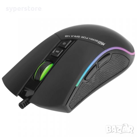 Мишка Геймърска Оптична USB Marvo M513 Черна, 4800DPI 7Btns Gaming mouse, снимка 2 - Клавиатури и мишки - 33637884