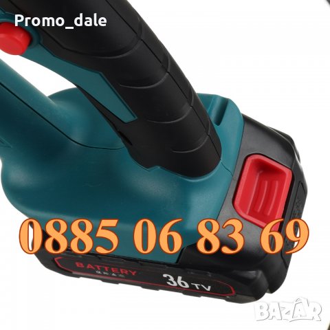 Акумулаторен тример за трева 36V 8Ah, косачка за трева с две батерии, електрически тример, снимка 4 - Градинска техника - 39526482