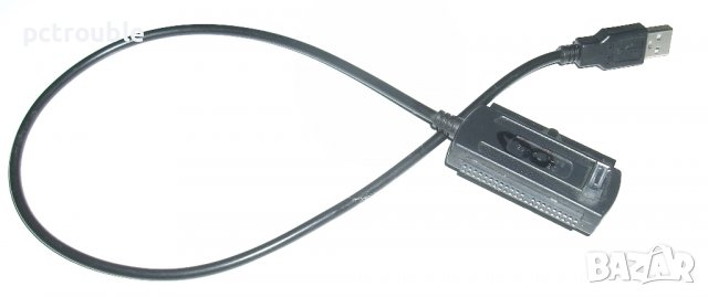 Кабел за твърд диск USB към SATA и IDE, снимка 1 - Кабели и адаптери - 40210318