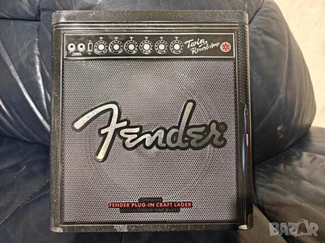 Fender METAL BOX-PLUG-IN Craft Lager Beer and Pint Glas, снимка 7 - Китари - 53378258