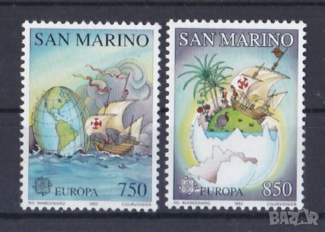 Сан Марино 1992 Eвропа CEПT (**) чистa, неклеймована