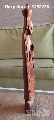 дърворезба масив за ценители височина 48см , снимка 2 - Декорация за дома - 53133011