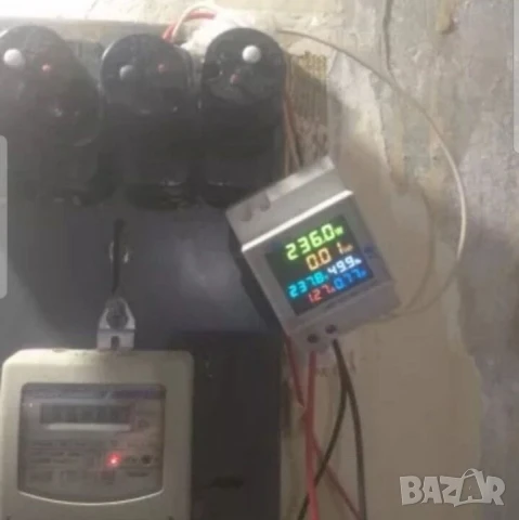 Контролен електромер за DIN шина TOMZN 100A, снимка 7 - Друга електроника - 43448701