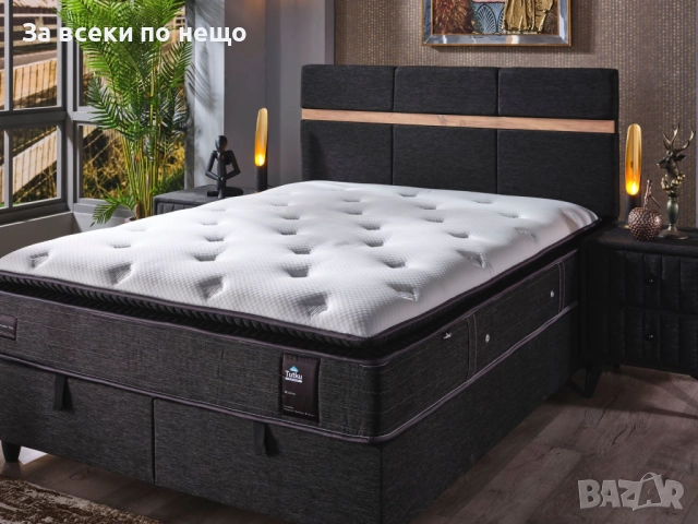 Тапицирано легло ROMA 160/200 с матрак, антрацит Код P1301