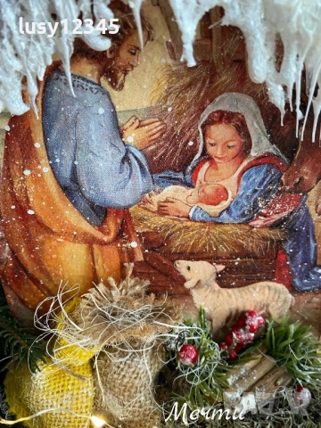 🌺Настолна къщичка-В очакване на Рождество!, снимка 2 - Декорация за дома - 52529409