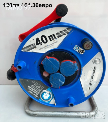 Качествени немски електрически удължители на макара по 40метра, снимка 4 - Други инструменти - 52683022