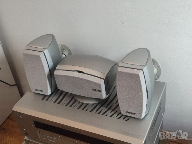 Активен субуфер SONY + 3бр. малки но мощни и тежки съраунд колонки със стойки за стена, снимка 12 - Тонколони - 52662157