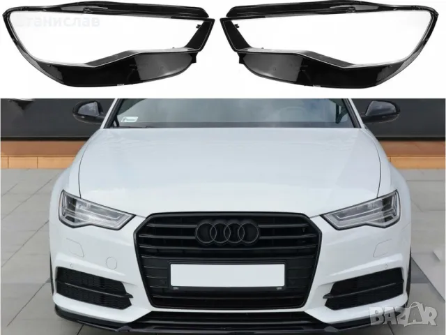 Стъкла (капаци) за фарове за Audi A6 C7 Facelift