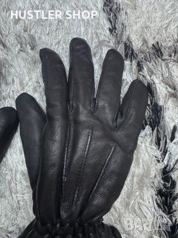 Мъжки ръкавици от естествена кожа BISON. Размер М, снимка 2 - Ръкавици - 53138394