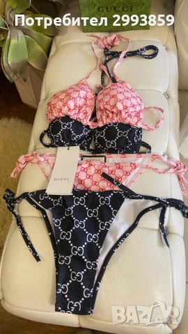 Бански Гучи бикини*Gucci Technical Bloom, снимка 14 - Бански костюми - 51363733