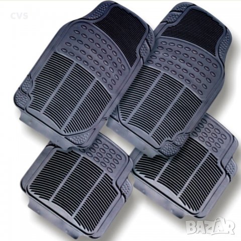 Универсални стелки за кола 4 броя STAR, Гумени, Черен , снимка 2 - Аксесоари и консумативи - 27652563