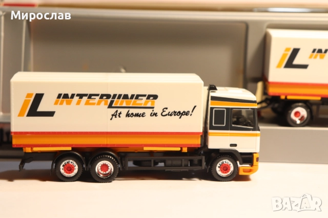 HERPA 1:87 H0 ДАФ DAF 95 TIR КАМИОН МОДЕЛ, снимка 4 - Колекции - 52966648
