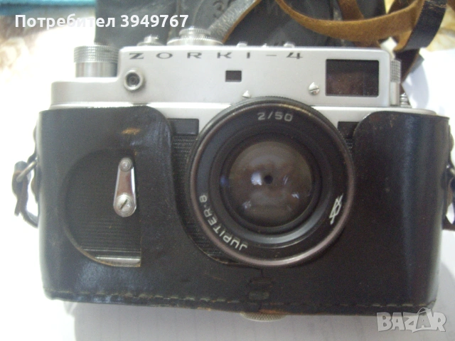 Стар фотоапарат''Зоркии 4'', снимка 4 - Антикварни и старинни предмети - 53526371