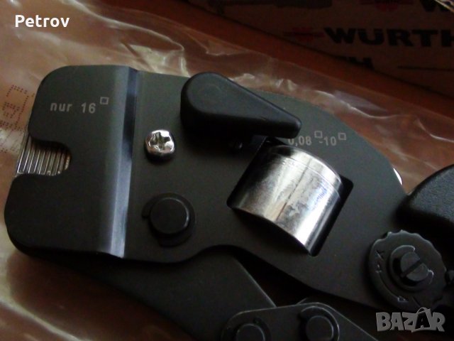 WÜRTH ZEBRA - ТОП PROFI Кримпклещи 0,08 - 16 mm² !!!ЧИСТО  НОВИ , внос Germany, снимка 6 - Клещи - 26428846