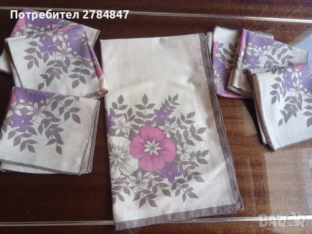  Комплект кърпички за студено сервиране от социализма , снимка 14 - Аксесоари за кухня - 48636702