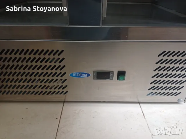 Хладилна маса за пици 2 врати (0°С, +10°С) и стъклена надстройка, снимка 2 - Обзавеждане на кухня - 49028568