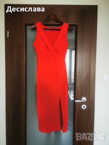 Нова червена дамска рокля Wal G, снимка 1