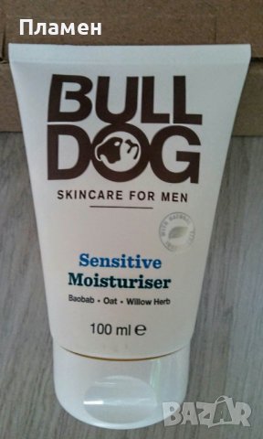 BULLDOG SENSITIVE MOISTURISER Дневен крем за лице за мъже 100 ml, снимка 1