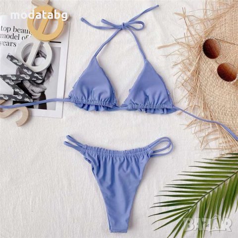 РАЗПРОДАЖБА НА БАНСКИ/Бански от две части в люляков цвят ( С,М), снимка 2 - Бански костюми - 32454624