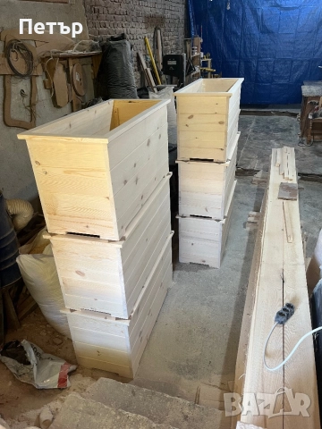 Дървени кашпи за цветя, снимка 6 - Саксии и кашпи - 47776398