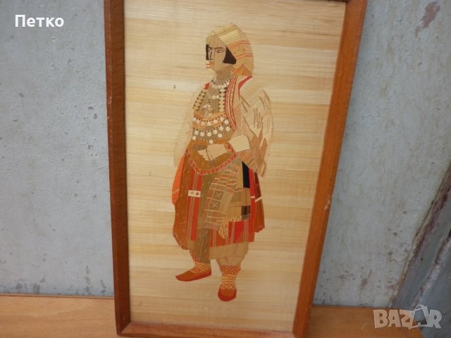 Старо дървено пано  носия  38 / 22  см, снимка 7 - Антикварни и старинни предмети - 43389761