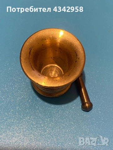 Vintage бронзово аптекарско ханче.Германия ., снимка 3 - Антикварни и старинни предмети - 51646641