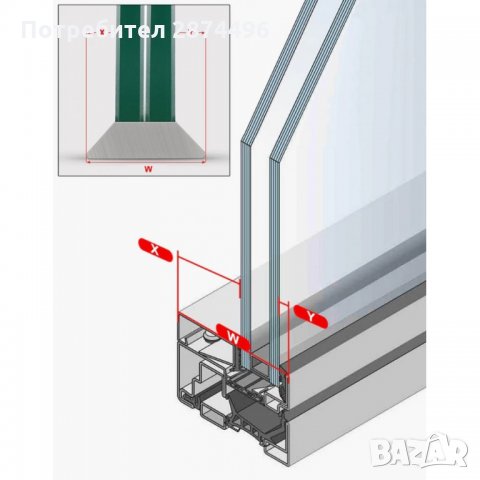 2636 Уред за почистване на прозорци с магнит, двустранно, снимка 9 - Други стоки за дома - 35171996