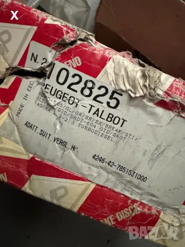 102825 KWP ПРЕДНИ ДИСКОВЕ PEUGEOT 305 PEUGEOT 504 PEUGEOT 505 / TALBOT Tagora 1968-2000 OE 4246.42, снимка 2 - Части - 49029819