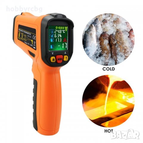 Безконтактен термометър с термодвойка и измерване на влажност , снимка 3 - Други инструменти - 25809727