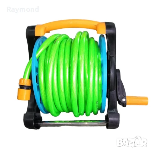 Преносима макара с маркуч 25 м – градинска, с дюза с 7 функции и накрайници, снимка 12 - Градинска техника - 50822850