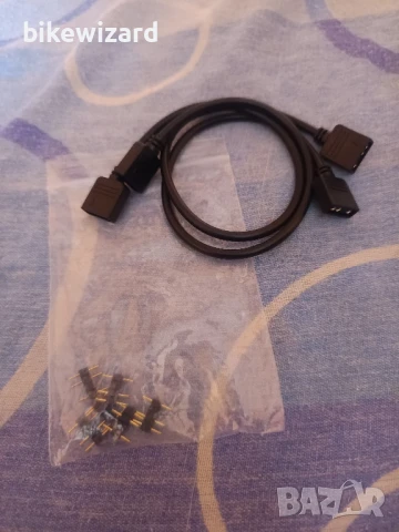 PATIKIL ARGB 15 см.изходен кабел 2 броя 1 към 1 женски LED свързващ кабел с 3P щепсел за 5050 3528 