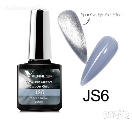 Venalisa Transparent Color Gel / полупрозрачен гел лак, снимка 9 - Продукти за маникюр - 29841204