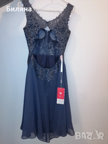 Нова бална рокля в син цвят, снимка 5 - Рокли - 40548050