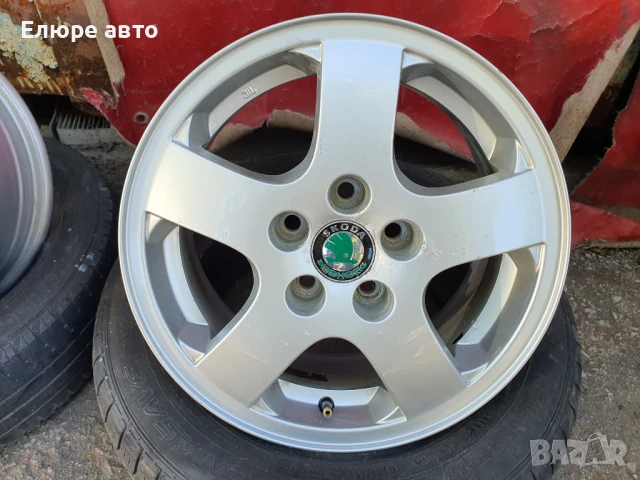 Джанти за Шкода 5x100x6J14ет43, снимка 4 - Гуми и джанти - 50556317