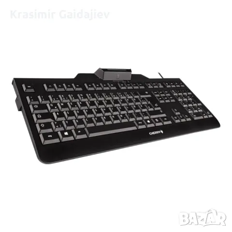 CHERRY KC 1000 SC USB клавиатура Немска, QWERTZ Черен Чип четец на карти