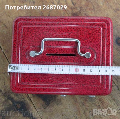  Касичка, каса, сейф - метал, популярна банка, детска, малка, снимка 2 - Други ценни предмети - 28944887
