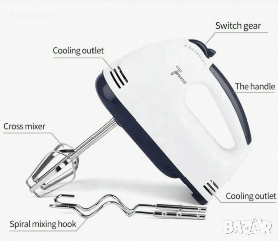 Планетарен миксер с метална купа SCARLETT SHM-133B, снимка 9 - Миксери - 53009257