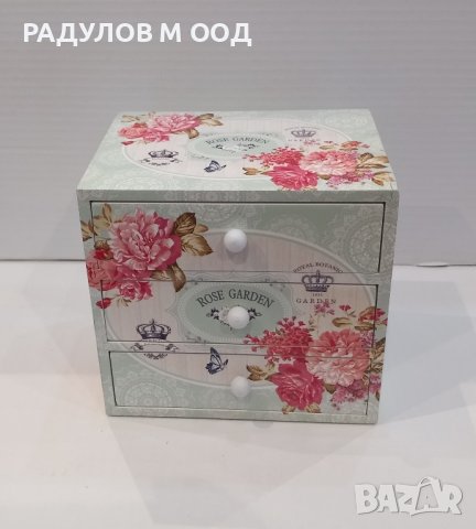 Стилна кутия за бижута с цветен принт /91884, снимка 7 - Декорация за дома - 43297953
