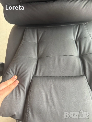 Ергономичен въртящ се офис стол с масаж и поставка за крака, снимка 13 - Столове - 53276141